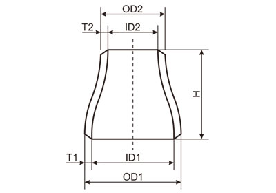 同心异径管结构图